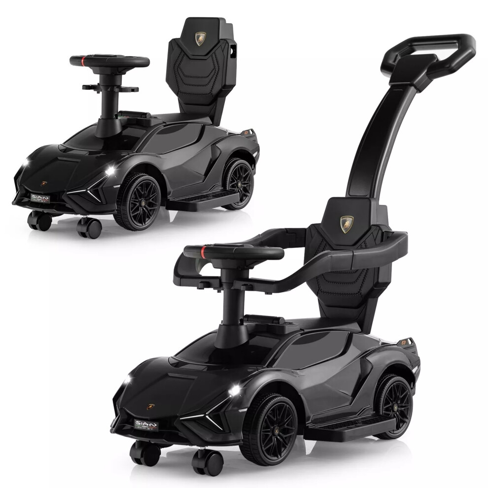 3 in 1 Kids Ride on Push Car Licensed Lamborghini Push Car with Handle