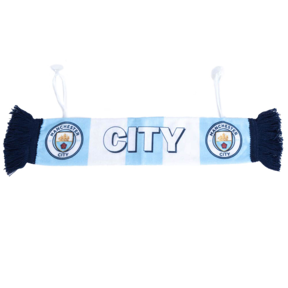 Official Manchester City FC mini hanging car scarf