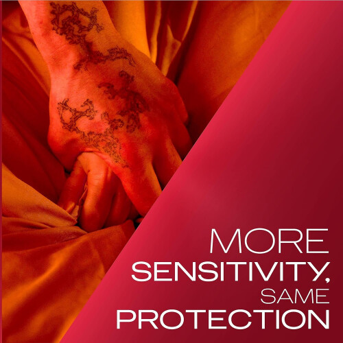 Durex Durex Thin Feel Condoms 30 Pack - Regular Size, Increased Sensitivity, Pre-Lubed with Silicone Lube, Latex Condoms 1