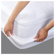 (Super King Mattress Protector) White Waterproof Mattress Protectors Terry Towel