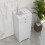 Homcom HOMCOM Bathroom Cabinet with Folding Laundry Hamper and Drawer, White 2