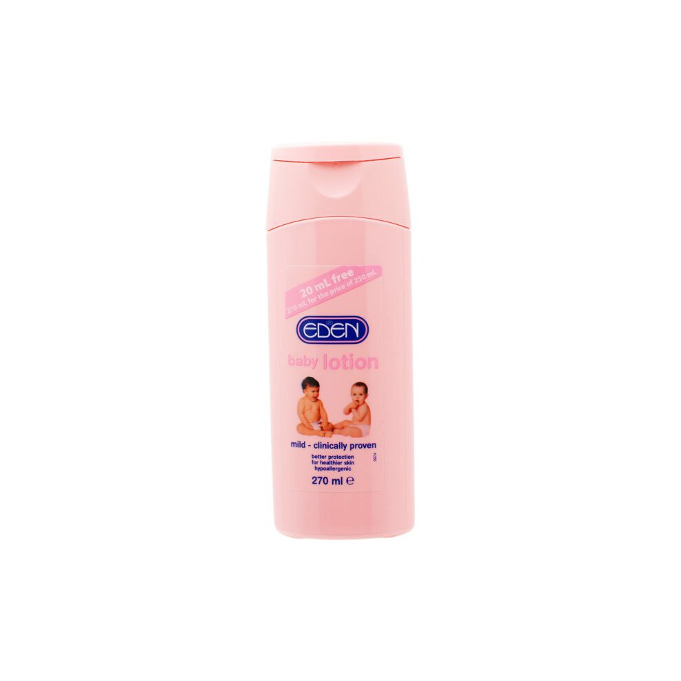 Eden Baby Lotion for Babies Gentle Moisturizing and Soothing Formula for Sensitive Skin Hypoallergenic - 270ml