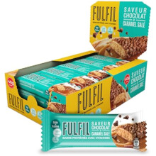 Fulfil Vitamin and Protein Bar (15 x 40 g Bars) Chocolate Salted Caramel Flavour 15 g High Protein, 9 Vitamins, Low Sugar
