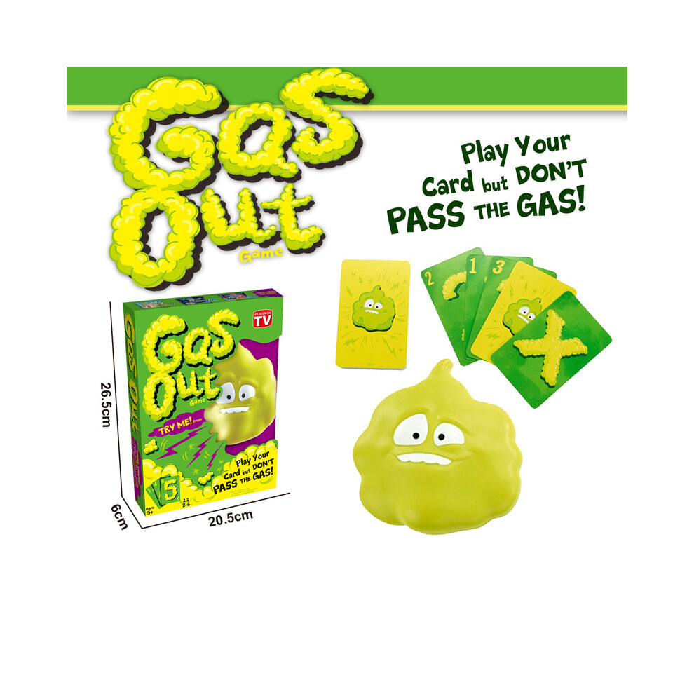 Gas Out for Kids, Family & Game Night, Hilarious Electronic Fart Sounds from a Plastic Gas Cloud Card Game.