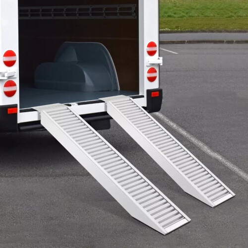 Costway Heavy-duty Trailer Ramp Lightweight Universal Vehicle Loading Ramp 1