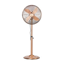 (Copper) GEEPAS 16-Inch Metal Pedestal Fan | Electric Standing Floor Fan With 3 Speed 4 PC Aluminium Blades 50W