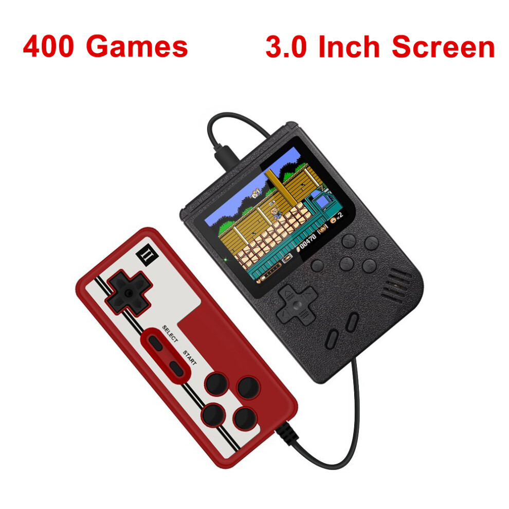 (3.0Black withgamepad) Portable Retro Mini Video Game Console 8-Bit Handheld Game Player Built-in 500 games AV Out Game Console Gameboy videojuego