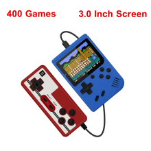 (3.0Blue with gamepad) Portable Retro Mini Video Game Console 8-Bit Handheld Game Player Built-in 500 games AV Out Game Console Gameboy videojuego