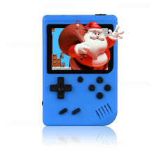 (Blue) 2.4inch Mini Video Game Console Built in 500 Games Retro Portable Console Handheld Game Player AV Output For Kids Gift Game Boy
