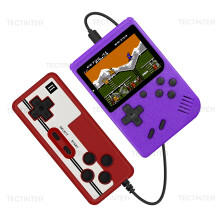 (Purple with gamepad) 2.4inch Mini Video Game Console Built in 500 Games Retro Portable Console Handheld Game Player AV Output For Kids Gift Game Boy