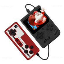(Black with gamepad) 2.4inch Mini Video Game Console Built in 500 Games Retro Portable Console Handheld Game Player AV Output For Kids Gift Game Boy