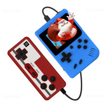 (Blue with gamepad) 2.4inch Mini Video Game Console Built in 500 Games Retro Portable Console Handheld Game Player AV Output For Kids Gift Game Boy