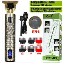 (OHS SL1 Dragon Plus) Dragon Vintage Cordless Professional Hair Clippers Electric Trimmers For Men Clipper hair cutting machine Shaver