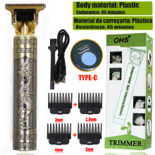 (OHS X2 Dragon) Dragon Vintage Cordless Professional Hair Clippers Electric Trimmers For Men Clipper hair cutting machine Shaver