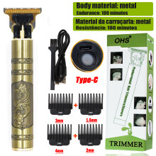 (OHS S2 Dragon) Dragon Vintage Cordless Professional Hair Clippers Electric Trimmers For Men Clipper hair cutting machine Shaver