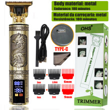(OHS SL2 Dragon Plus) Dragon Vintage Cordless Professional Hair Clippers Electric Trimmers For Men Clipper hair cutting machine Shaver