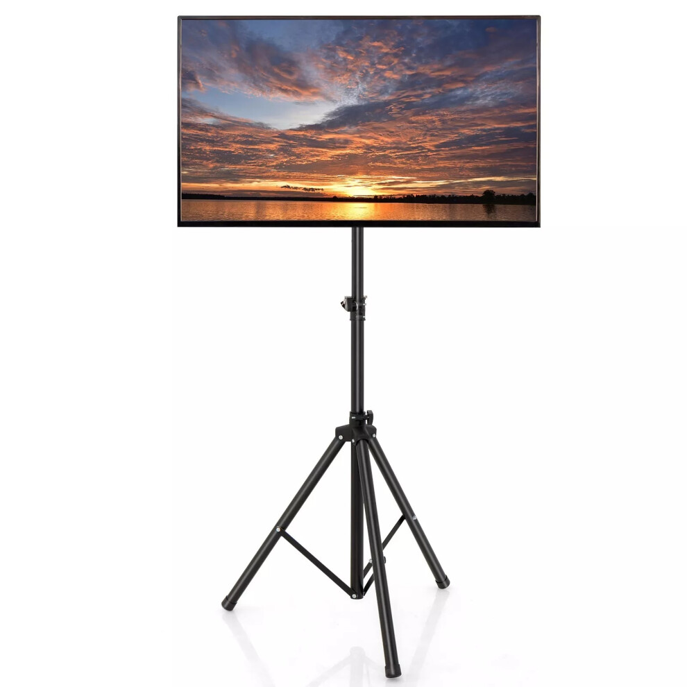 Tripod TV Stand 5-position Height Adjustable Swivel TV Floor Stand