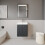 Balterley Wall Hung 2 Door Vanity Unit with Ceramic Sink - 500mm - Soft Black 4