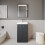 Balterley Floor Standing 2 Door Vanity Unit with Ceramic Basin - 500mm - Soft Black 4