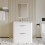 Balterley Floor Standing 2 Drawer Vanity Unit with Ceramic Basin - 800mm - Gloss White 5