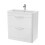 Balterley Floor Standing 2 Drawer Vanity Unit with Ceramic Basin - 800mm - Gloss White 3