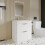 Balterley Floor Standing 2 Drawer Vanity Unit with Ceramic Basin - 800mm - Gloss White 4
