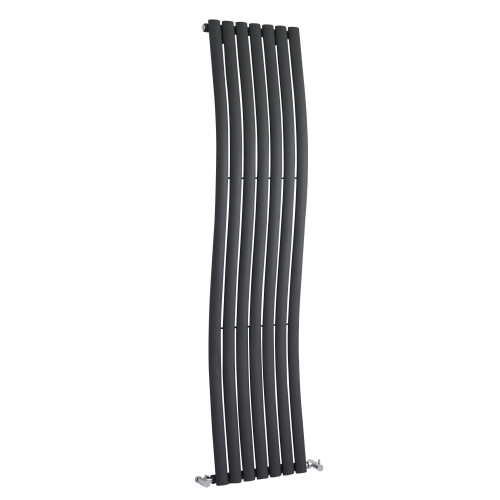 Balterley Wave Vertical Single Panel Radiator - 1785mm x 413mm - 2164 BTU - Anthracite- Balterley 2