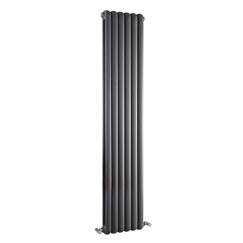 Balterley Vertical Double Panel Radiator - 1800mm x 383mm - 3713 BTU - Anthracite 2