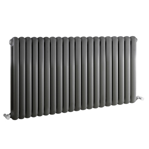 Balterley Horizontal Double Panel Radiator - 635mm x 1223mm - 4467 BTU - Anthracite 2