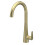 Balterley Kitchen Mono Mixer Tap with 1 Lever Handle, 398mm - Brushed Brass 3
