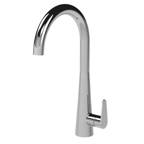 Balterley Kitchen Mono Mixer Tap with 1 Lever Handle, 398mm - Chrome 2