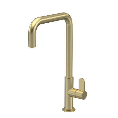 Balterley Kitchen Mono Mixer Tap with 1 Lever Handle, 361mm - Brushed Brass 2