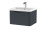 Balterley Wall Hung 1 Drawer Vanity Basin Unit with Polymarble Basin, 600mm - Soft Black 3