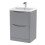Balterley Floor Standing 2 Drawer Vanity Basin Unit with Polymarble Basin, 600mm - Satin Grey 3