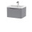 Balterley Wall Hung 1 Drawer Vanity Basin Unit with Polymarble Basin, 600mm - Satin Grey 3
