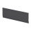 Balterley 1800mm Edge/Power Straight Front Bath Panel & Plinth - Textured Woodgrain Graphite Grey 3