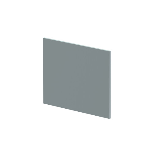 Balterley 1700mm Edge/Power L Shape Square End Bath Panel - Matt Coastal Grey 2