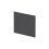 Balterley 1700mm Edge/Power L Shape Square End Bath Panel - Textured Woodgrain Graphite Grey 3