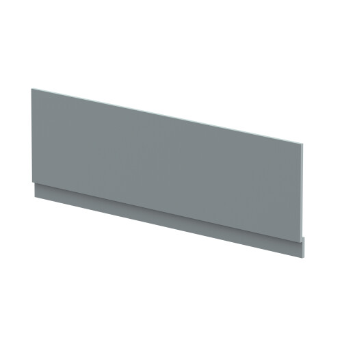 Balterley 1700mm Edge/Power Straight Front Bath Panel & Plinth - Matt Coastal Grey 2