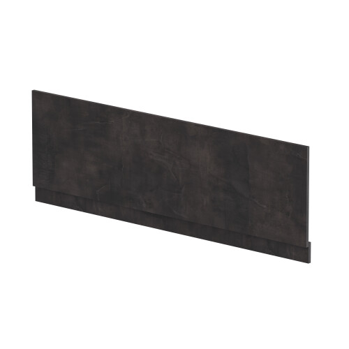 Balterley 1700mm Edge/Power Straight Front Bath Panel & Plinth - Textured Matt Metallic Slate 2