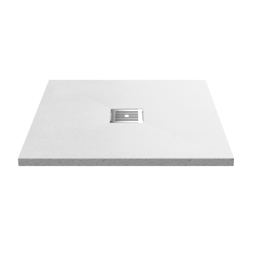 Balterley 800mm Premium Slimline Square Shower Tray - Slate White 2