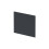Balterley 700mm Square MDF Reversible Shower Bath - Soft Black 3