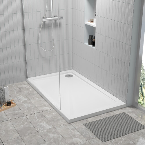 Balterley 1200mm x 700mm Premium Rectangular Shower Tray - White 2