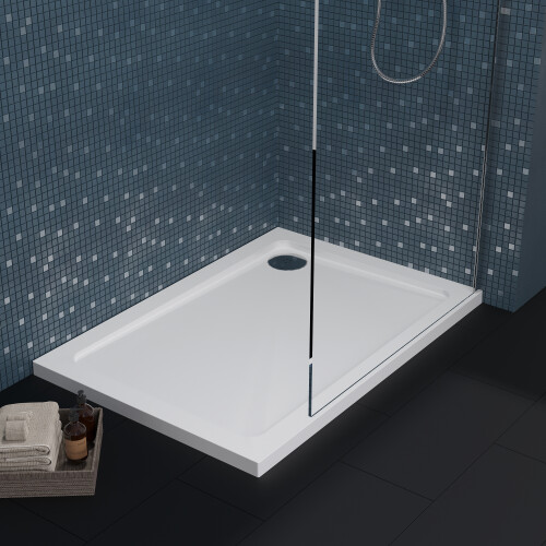 Balterley 1000mm x 700mm Premium Rectangular Shower Tray - White 2
