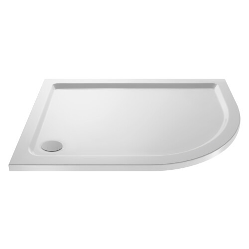 Balterley 900mm x 800mm  Premium Shower Tray - Right Hand Offset Quadrant - White 2