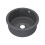Balterley Fireclay Single Bowl Round Undermount Kitchen Sink, Central Waste & Overflow, 460mm - Soft Black 3