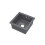 Balterley Fireclay Single Bowl Square Undermount Kitchen Sink, Central Waste & Overflow, 457mm - Soft Black 2