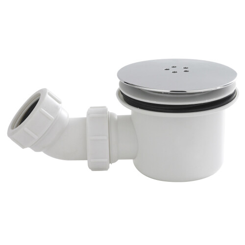 Balterley Resin Shower Tray Mega Flow Waste - White with Chrome Top 2