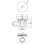 Balterley Resin Shower Tray Mega Flow Waste - White with Chrome Top 4