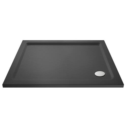 Balterley 1100mm x 760mm Premium Rectangular Shower Tray - Slate Grey 2